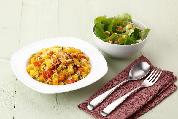 Produktfoto zu 8546 Rezept Kürbis-Kartoffelpf