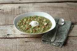 Produktfoto zu Erbsensuppe mit Würstchen