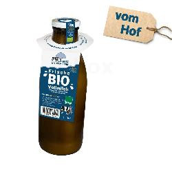 Produktfoto zu Bioland Vollmilch 1l Glasflasche