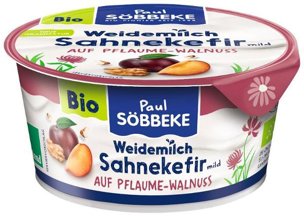 Produktfoto zu Sahne Kefir Pflaume-Walnuss