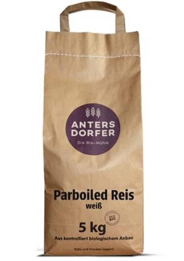 Produktfoto zu Parboiled Reis weiß, 5 kg - Beutel