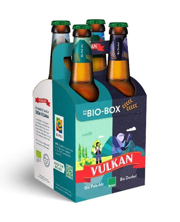 Produktfoto zu Vulkan Bier Bio Box 4 Pack