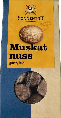 Produktfoto zu Gewürz, Muskatnüsse, ganz, 25g