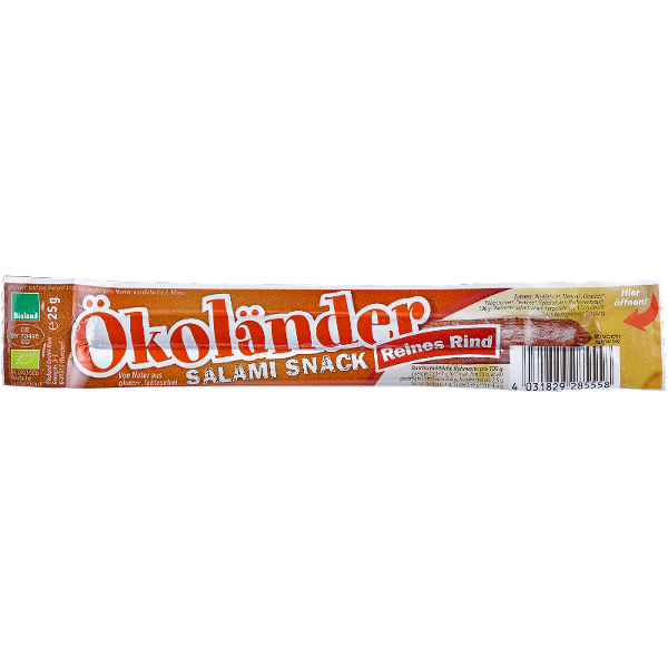 Produktfoto zu Ökoländer Salami-Snack, Rind