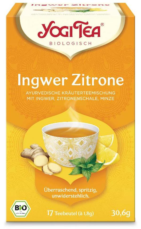 Produktfoto zu Tee, Yogi Ingwer Zitrone, TB