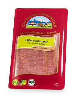 Produktfoto zu Putensalami pur geschn. 80g