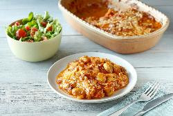 Produktfoto zu Gnocchi-Thunfisch-Auflauf mit Salat