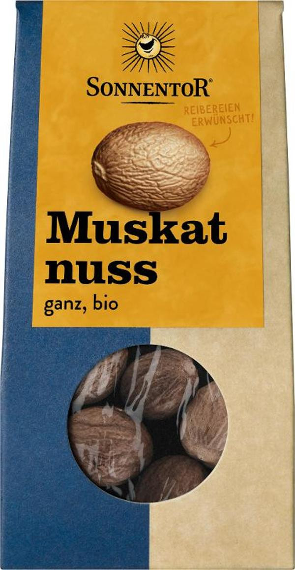 Produktfoto zu Gewürz, Muskatnüsse, ganz, 25g